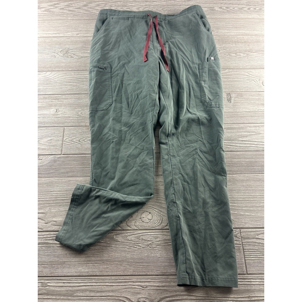 Figs Womens Scrubs Technical Collection Pants Gray Polyester Size Large